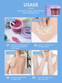 Beauty Host 蓝莓身体磨砂膏 130g，身体护肤滋养改善干燥，沐浴露去角质滋润身体皮肤面部、手部、足部 - 藍莓 - 查看 4