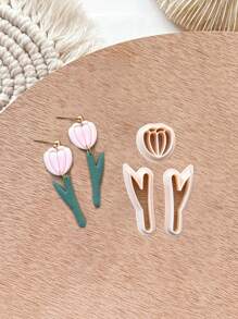 Bohemian Floral Clay Cutters Mold Spring Hollow Flower Leaf Polymer Clay Cutter For Jewelry Making DIY Crafting Kit Tools