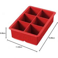 Tovolo King Cube Ice Tray (Stratus Blue) - Large, & Reusable Silicone Molds For Whiskey, Cocktails, Coffee, Bartender Accessories, & Smoothies /-& Dishwasher-Safe - Candy Apple - View 9
