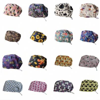 Shiny Casual Fabric Printed Outdoor Cap, Suitable For All Seasons, Sports