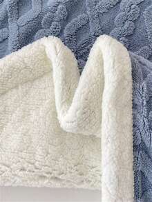 1 pieza Manta de Sherpa bohemia de jacquard, manta de felpa súper suave y acogedora para Halloween, Navidad, todas las estaciones, adecuada para cama, sofá, sala de estar, dormitorio, decoración, aire acondicionado de verano