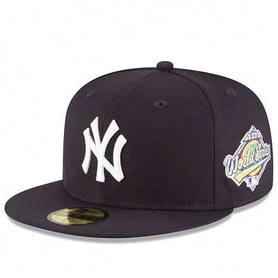 New Era 59Fifty MLB 纽约洋基队 1996 年世界大赛合身帽 - 黑白 - 查看 1