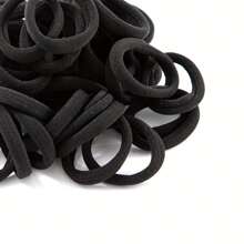 Fascia per capelli nera da donna, fascia senza cuciture, fermaglio elastico per coda di cavallo, non danneggia i capelli spessi, adatta per il ritorno a scuola