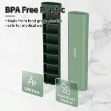 Weekly Pill Organizer 7 Day, Daily Travel Pill Case, Cute Pills Holder To Hold Vitamins, Medicines, Supplements, Pills Organizer