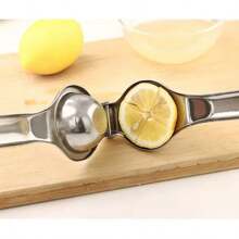 Exprimidor manual de acero inoxidable, exprimidor manual de limón, extractor de jugo de naranja, herramienta para hacer jugo de fruta en casa, 1 pieza