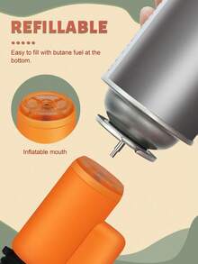 4 Pieces/Pack Jet Flame Torch Lighter, Butane Gas Refill, Windproof, Portable Mini Torch Gas Lighters For Kitchen BBQ Outdoor Candle, Grill, Creme Brulee (Gas Not Included) - WB605 - View 8