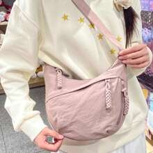 Women's Nylon Crossbody Bag Large Capacity Messenger Shoulder Pack Leisure Versatile Shoulder Hobos Bag Tote Bags