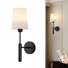 Wireless Wall Light With Remote Control, No Wiring Needed Rechargeable 2000mAh Battery Powered LED Wall Lamp, Dimmable, For Picture Lighting, Vanity Mirror, Bedroom, Living Room