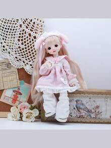 1pc 30cm Doll Outfit Six-Piece OB11 Y2K Style Fashion Set, School Uniform Clothing (Clothes Only). Good Meaning. (Note: Some Small Accessories On The Clothes May Be Randomly Included, But The Style Will Be The Same.) - Multicolor - View 5