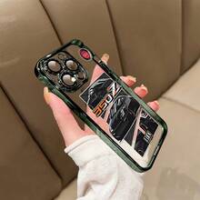 Funda para teléfono compatible con iPhone 17 Air/16e/15/14/13/12/11, Pro, Pro Max, Plus, exquisita artesanía de electrochapado, viene con película para lente para protección contra arañazos y polvo, panel trasero transparente de alta definición - morado oscuro - Ver 6