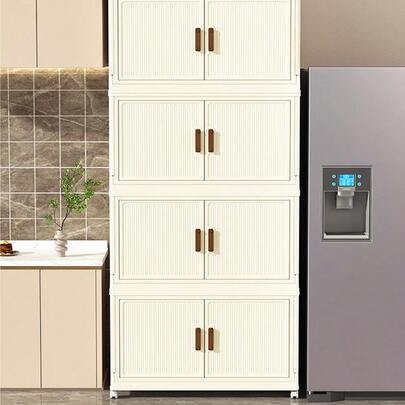 Cabinet Folding Organizer Box Home Living Room Toy Chest Kitchen Storage Cabinet Snack Cabinet Bathroom Storage Cabinet Simple Luxurious Plastic Multi-Layer Storage Cabinet -Spacious Drawer Type Toy Sundries Organizer For L