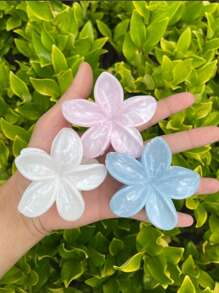 3 pezzi/5 pezzi Fermagli per capelli con texture in marmo puro a forma di margherita, stile coreano, accessori per capelli a forma di fiore per donne con capelli sottili, accessori per capelli, fermagli per capelli, pinze per capelli, molletta per capelli, morsetti per capelli, accessori da spiaggia