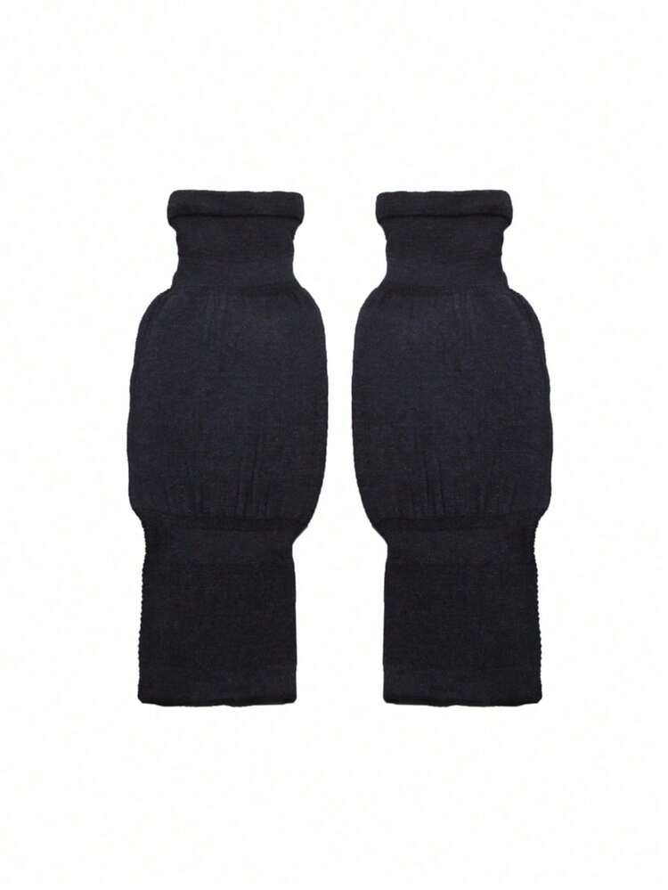 1 对舒适冬季护膝袖套 - 保暖羊毛支撑，配有毛绒保暖衬里、可调节肩带和透气针织面料，男女适用，寒冷天气舒适的理想选择，适用于膝盖、户外活动、现代护膝、耐用护膝 - 彩色 - 查看 8