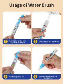 Kinder Spielzeug Magische Wasserfarben Malunterlage, Wasserfarben Kritzelblock, Magische Wasser Zeichentuch, Weihnachts- & Halloween-Spielzeug, Wasserfarben Malunterlage, Kunstbedarf, Beste Spielsachen für den Schulanfang, Ostergeschenke, Kindertafel, Kunstmatte, Spielzeug für Jungen & Mädchen, Wasser Matte Spielzeug - Kommt mit 2 Stiften, Thanksgiving Geschenke für Jungen & Mädchen