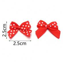 30pcs/Pack Mini Oil Drop Dot Bows, 2.5cm, DIY Accessories For Lingerie, Socks, Manicure, Hair Ornaments, Jewelry Decorations
