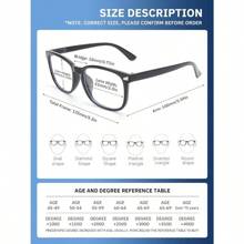 5pcs Glasses,Unisex Square Plastic Computer/Gaming/TV/Mobile Phone Glasses, Reduce Eye Fatigue, Light Glasses, Glasses For Women Men, Anti Eyestrain