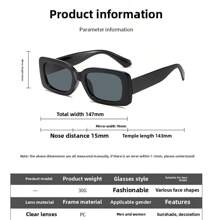 1 Piece Unisex Versatile Fashion Fashion Sunglasses With Leather Case - Suitable For Street Photography, Music Festival, Tropical Beach, Business Leisure, Fishing, Sports, Beach, Travel, Festival, Outdoor, Driving, Hiking, Party, Street Style Accessories, Outdoor Activities, UV Protection, Golf Fashion Shade Elegant Clothing Family Outing Travel Vacation Holiday
