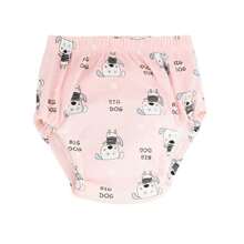4 pièces de couches lavables et réutilisables pour bébé, étanches, respirantes, 6 couches de protection, 100% polyester, doublure et tissu extérieur imperméable, avec fonction anti-fuite, culottes de propreté, sous-vêtements pour bébé, cadeau de bébé