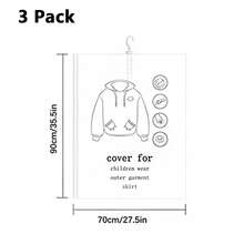 5 包悬挂式真空储物袋，大号悬挂式节省空间袋，悬挂式衣物储物袋，真空密封，适用于西装、连衣裙、夹克、搬家用品衣柜收纳袋，裤子鞋子牛仔裤靴子裙子卧室，收纳袋，家庭储物，女式白色 T 恤，女式黑色裤子，女士冬装，连衣裙，