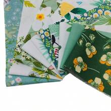 40 piezas de tiras de rollo de gelatina con estampado floral verde, tiras de rollo de gelatina de poliéster suave de color verde para hacer regalos de Navidad, celebraciones festivas, costura de patchwork DIY, muñecas, artículos decorativos, bolsas y decoración del hogar