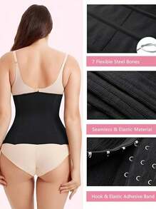 1 pièce Ceinture de contrôle du ventre multicolore sans couture pour femmes, corset de réduction de la taille, accessoires de gym anti-enroulement