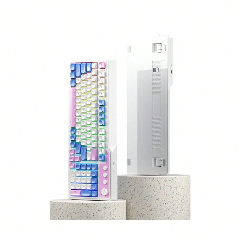 Blanco, azul y rosa [tres modos inalámbricos]