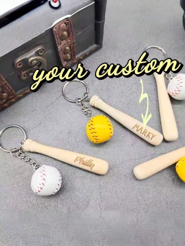 10pcs,50pcs,Personalized Baseball Keychains,Baseball Gifts, Team Player Gifts,Customized Mini Baseball Set,Unique Backpack Keychains,Groomsmen Gifts,Perfect For Birthdays, Anniversaries, Valentine's Day, Weddings