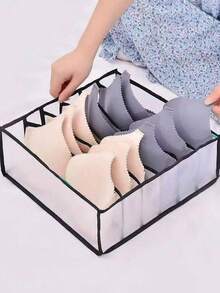 Hộp đựng đồ dạng ngăn kéo 1/2/3 chiếc có vách ngăn - Thích hợp để đựng đồ lót, tất và quần lót. Túi đựng đồ gia dụng đa năng. Túi vải gấp gọn. Tiết kiệm không gian, tiện lợi hơn cho việc cất giữ và tìm kiếm. Phong cách Nhật Bản, Hàn Quốc, Châu Âu và Mỹ. - màu đen - Xem 3