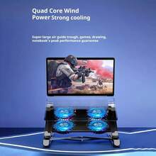 1pc Summer New Semiconductor Laptop Cooling Pad, Foldable Wind Cooling Laptop Stand, Laptop Computer Cooling Holder