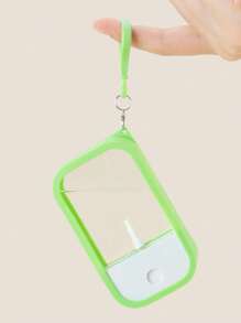 1 pieza Estuche de silicona compatible con pulverizador de desinfectante de manos, estuche protector con llavero para Power Mist y Glow Mist de 30ml, accesorio de regalo de pulverizador de desinfectante de manos para cumpleaños y graduación