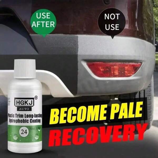 HGKJ Plastic Exterior Recovery Restorer Trim Long-Lasting Cleaner Agent Refresh Restoration Hydrophobic Coating Car Chemicals