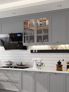 1 buc tapet PVC gri mat, autoadeziv detașabil, impermeabil și lavabil, potrivit pentru folie de protecție pentru dulapuri și pereți