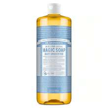 Dr. Bronner's Magic Pure Castile Liquid Soap Bodywash - Baby Unscented - 32 Fl Oz - 1 - Xem 1