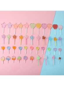 40g/Paquete Accesorios para joyería de bricolaje con piruletas de colores surtidos