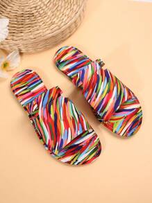 Women's Woven Strap Floral Thong Sandals, Fashionable Vacation Style, Suitable For Outdoor, Beach, Holiday