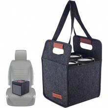 4 Cup Drink Carrier With Handle Reusable Insulated Drink Caddy Drink Holder For Car Folding Portable Coffee Cup Holder Bag For Travel And Delivery3yy2 - DarkGray-4Cups - View 1