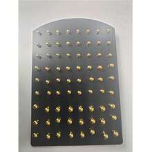 72 bông tai stud tối giản - Vàng - Xem 1