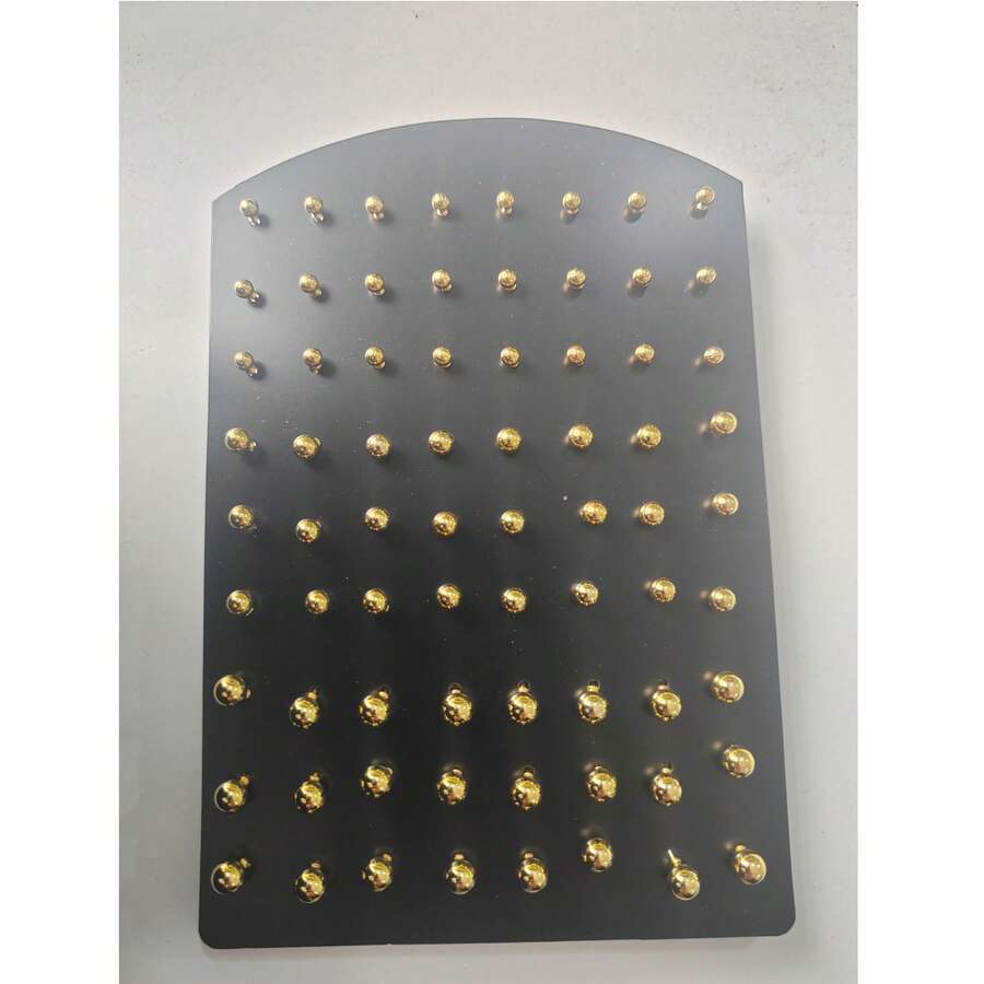 72 bông tai stud tối giản - Vàng - Xem 1