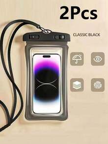 2 Túi Chống Nước Đa Năng, Túi Đeo Điện Thoại Chống Nước Có Túi Khí Chống Nước, Túi Đeo Điện Thoại Chống Nước Khi Bơi Lặn, Túi Khô Điện Thoại Khi Đi Biển cho Điện Thoại Thông Minh, Thể Thao Ngoài Trời, Bơi Lặn, Túi Đeo Điện Thoại Chống Nước Khi Bơi, Túi Đeo Điện Thoại Khi Đi Biển, Phụ Kiện Đi Biển Cho Nam Nữ - Nhiều màu - Xem 9