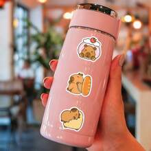 100pcs Cute Capybara Doodle Stickers, Capybara Themed Stickers, Capybara Merchandise, Adorable Stickers, Animal Stickers, Fun Stickers, Capybara Gifts, Capybara Models, Waterproof Vinyl Stickers, Stylish Laptop Sticker Set, Skateboard Stickers, Water Bottle Stickers, Notebook Stickers - Multicolor - View 8