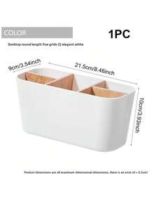 Toothbrush Holder For Bathroom, Bamboo Toothbrush Holder With 5 Slots, Storage Rack For Bathroom Vanity Table, Can Hold Electric Toothbrushes, Toothpaste And Razor - Nhiều màu - Xem 2