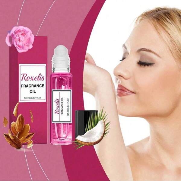 1pc/2pcs 10ml/20 Women's Ball Essential Oil Rose Flavor Wrist And Neck Smear Fragrance, Portable, Fresh And Small Fragrance Perfume Essential Oil The Ideal Gift For Mother