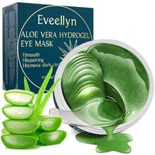 Under Eye Patches 60PCS Aloe Vera And Collagen Eye Mask Eye Patches For Puffy Eyes AntiAging Eye Mask For Puffiness Under Eye Mask For Dark Circles And Eye Bags Hydrating Eye Gel Pads(Green) - as pic - View 1