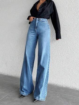 适合少女的舒适休闲百搭牛仔裤