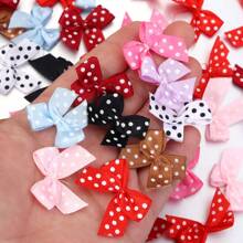 30pcs/Pack Mini Oil Drop Dot Bows, 2.5cm, DIY Accessories For Lingerie, Socks, Manicure, Hair Ornaments, Jewelry Decorations