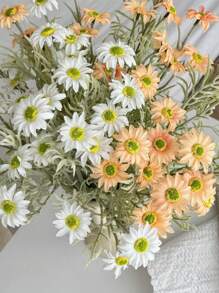 1 قطعة من زهور الكوزموس الصناعية للمس الحقيقي - ديكور منزلي فاخر وبوهيمي بطول 17 بوصة ، زنابق اصطناعية لتنسيق طاولة القهوة ، ديكور منزلي مثالي ، ترتيب زهري لا يتلاشى ، هدية ديكورية مميزة