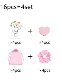 16/4 Stücke Hochzeitsfeier Herz-Spiegel-Set, Hochzeitsbegünstigungsgeschenkset mit Herz-Spiegeln, Dankeskarten, Organza-Zugband-Beutel, Brautparty-Geschenke, Brautjungfern-Geschenke, Hochzeitstisch-Mittelstück-Dekoration, tragbare kompakte Spiegel, Geschenke für Neuvermählte, Partybegünstigungen, geeignet für Geburtstagsparty, Junggesellinnenabschied, Spa-Partys