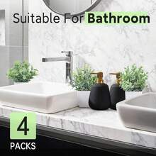 4 Pack Mini Artificial Potted Plants, 7 Inch Fake Greenery For Home Decor, Small Faux Plants For Desk, Office, Bathroom, Kitchen, Shelf – Realistic Green Indoor Plants. - Nhiều màu - Xem 6