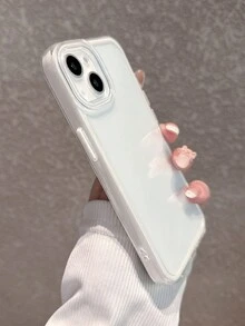 极简厚白边透明手机壳适用于 16 Pro Max/16/16 Pro/16 Plus/15/15 Pro Max/15 Pro/11/12/13/14 Pro Max/11 Pro Max/12 Pro/12 Pro Max/13 Pro/13 Pro Max/14 Pro/14 Pro Max/16E 软壳 - 白色-加厚 - 查看 8