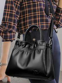 Bolso de hombro cruzado suave de lujo para mujeres y madres, bolsos y carteras de diseñador 2025, pequeño bolso de tela casual femenino
